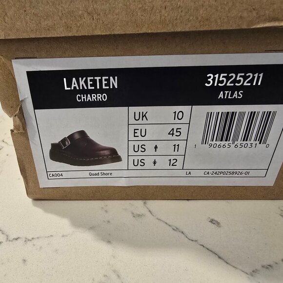 Dr. Martens Laketen Size Men's Sz 11 Atlas Leather Slingback Platform Mules NEW - Picture 9 of 15